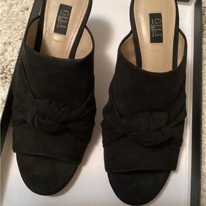 Gili suede mules.